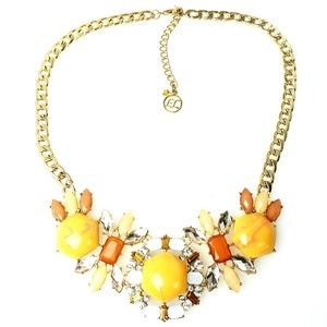EL Goldtone Statement Necklace